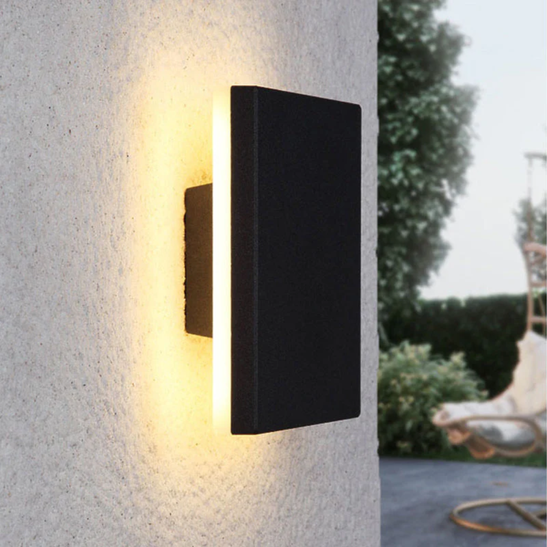 ZenithGlow - Sleek LED Wall Light for Modern Outdoor Spaces