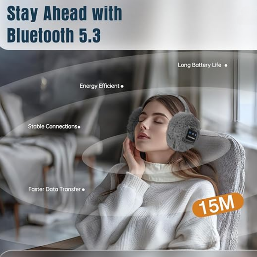 CozyGrooves - Warm Bluetooth Ear Warmers for Winter