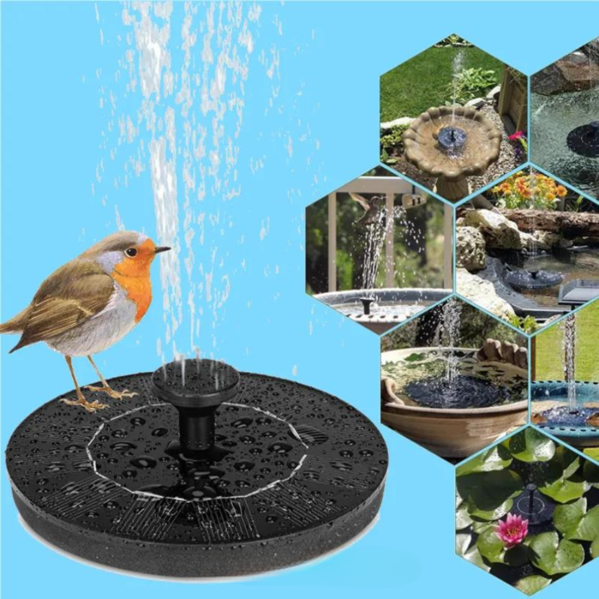 Birdbuddy - Solar Powered Garden Fountain
