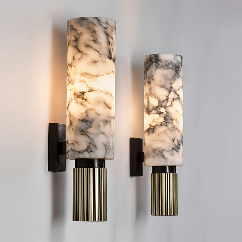 AuroraMarble - Elegant Marble Wall Lamp for Warm Ambient Lighting