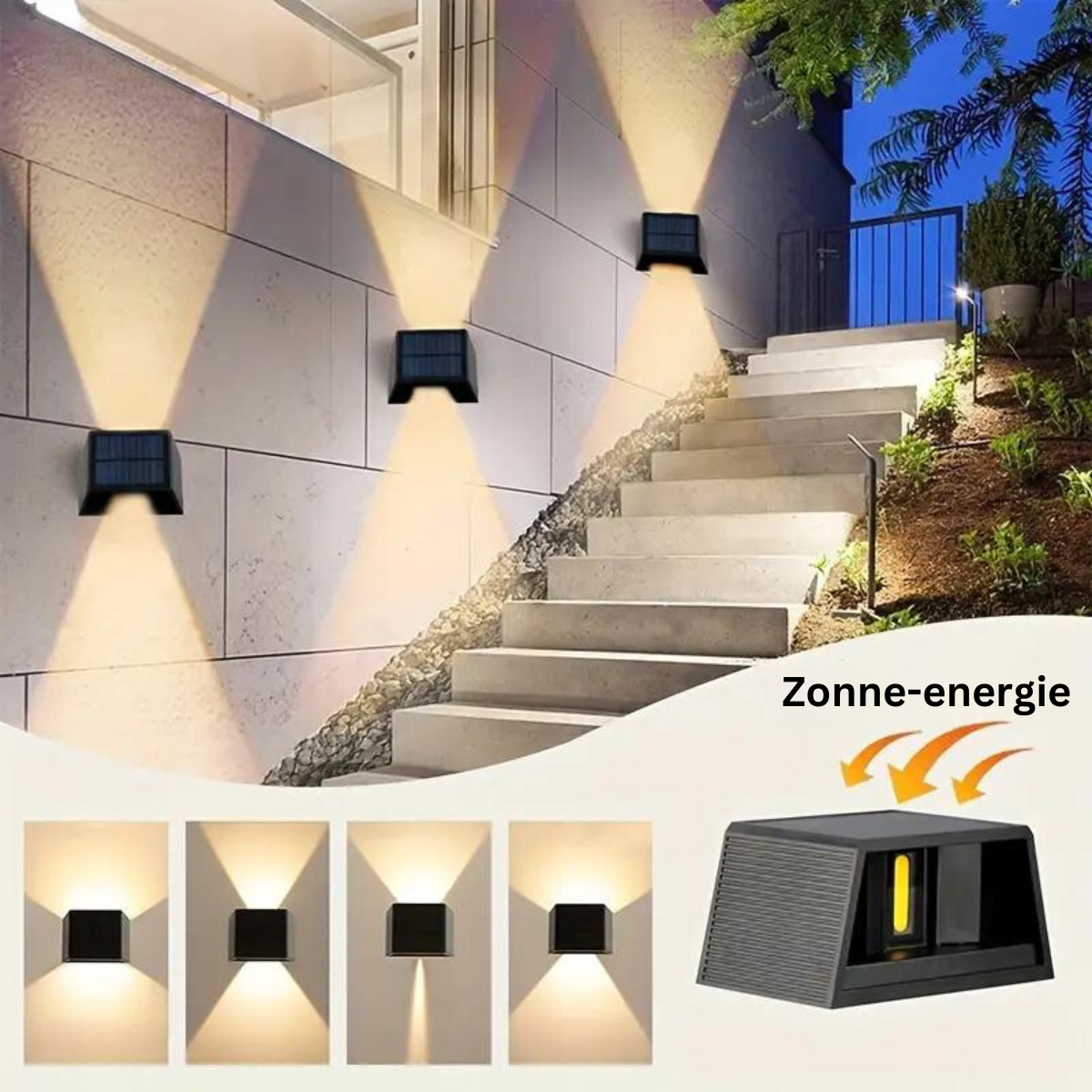 Salemont Meadow - Outdoor Garden Wall Lights Set