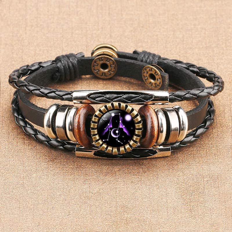 Celestial Charm Bracelet - Adjustable Zodiac Sign Jewelry