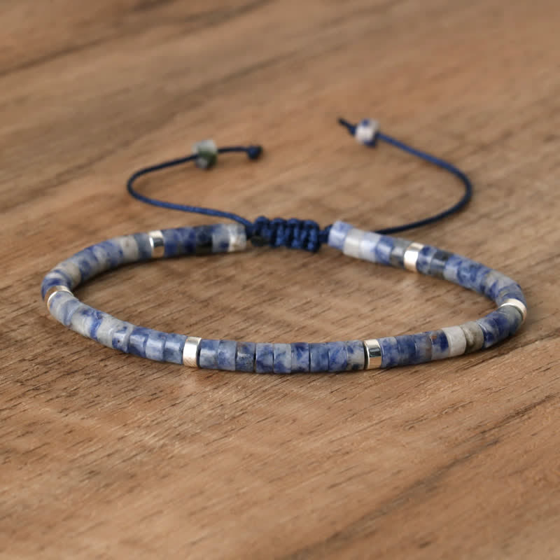 Seraphina Bracelet - Braided Natural Stone Bead Design