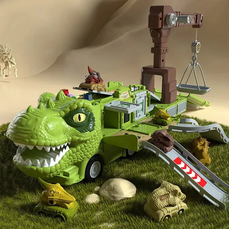 DinoRoar Truck - Foldable Dinosaur Adventure Vehicle