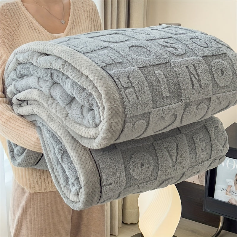 Helquist - Reversible Heart Pattern Throw