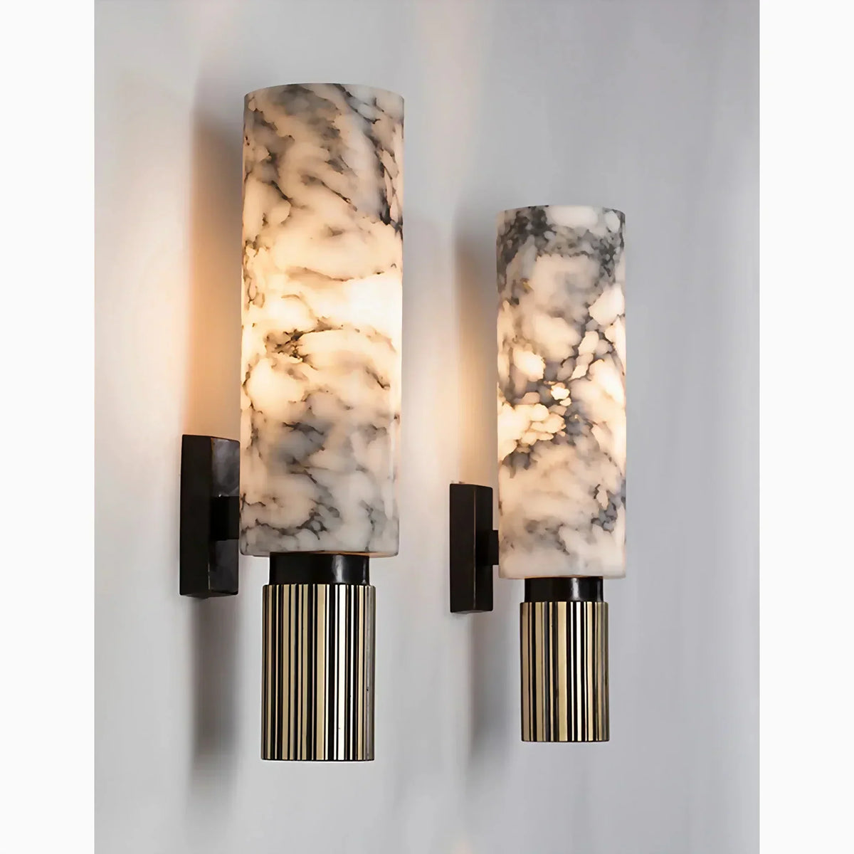AuroraMarble - Elegant Marble Wall Lamp for Warm Ambient Lighting
