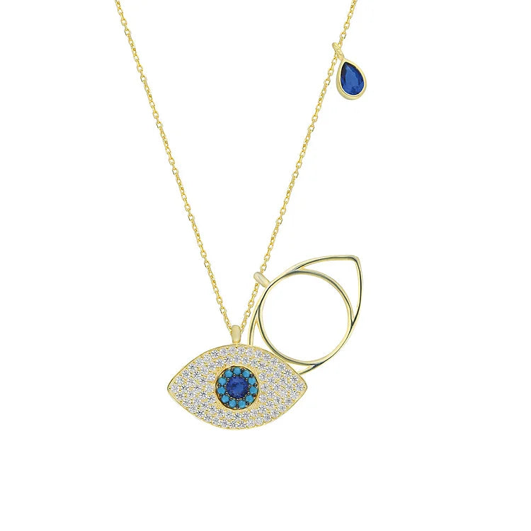 Leyla - Chic Evil Eye Pendant Necklace