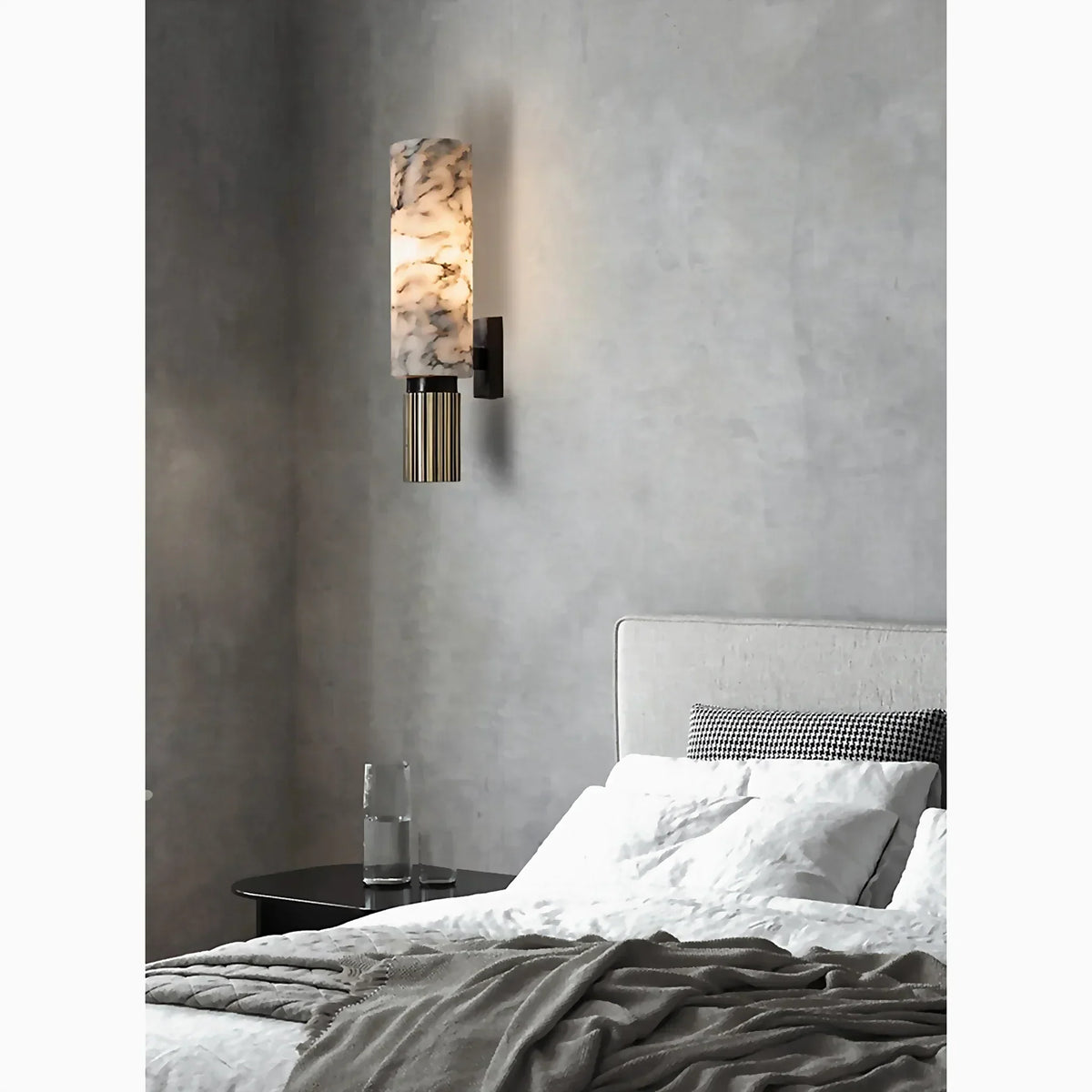 AuroraMarble - Elegant Marble Wall Lamp for Warm Ambient Lighting