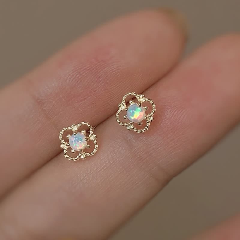 Camelina - Vintage Opal Drop Earrings