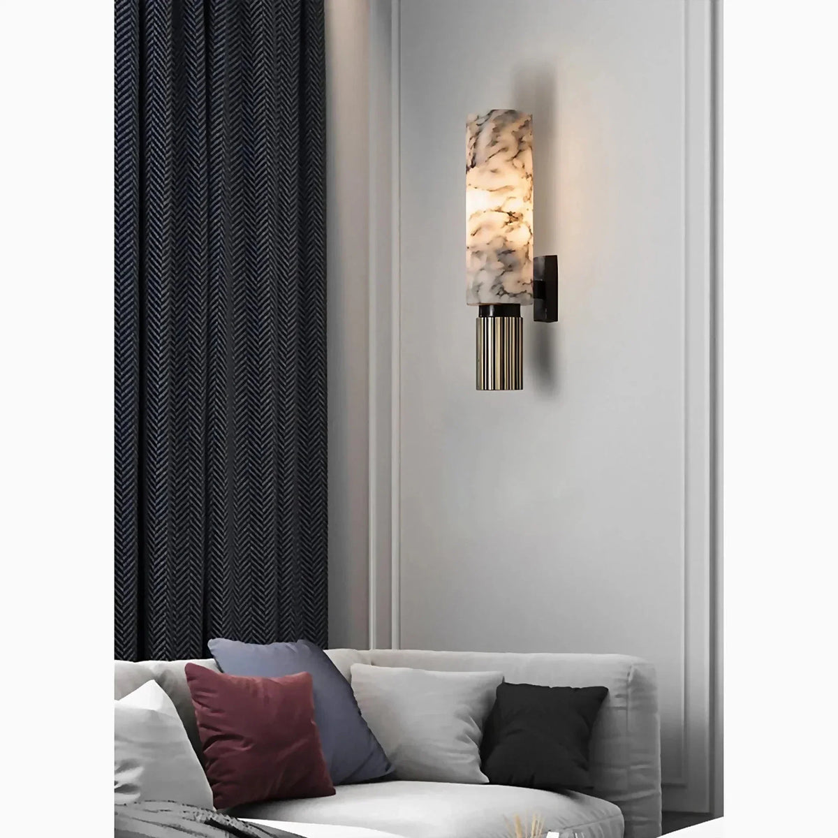 AuroraMarble - Elegant Marble Wall Lamp for Warm Ambient Lighting