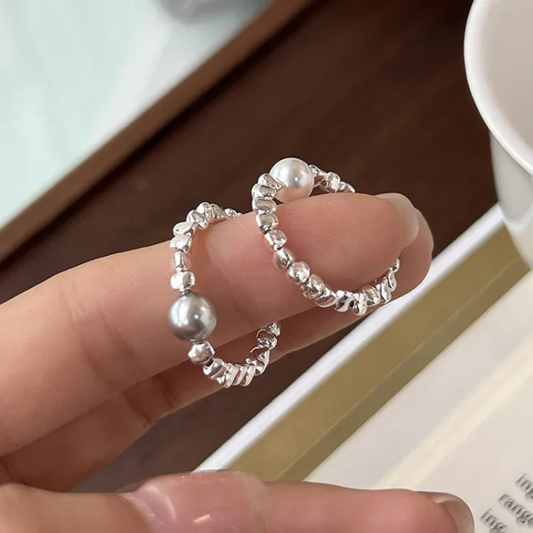 Stella - Galaxy Pearl Ring with a Celestial Touch