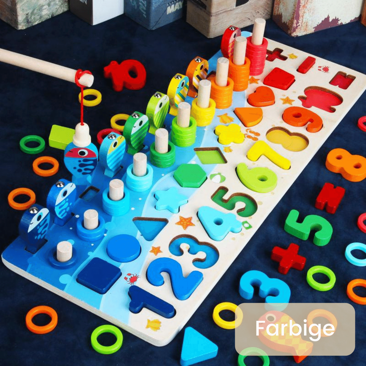 Wooden Montessori Board - Educational Toy for Cognitive Development