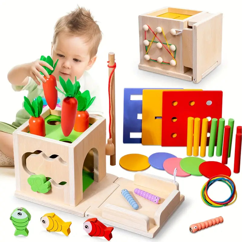 Glenrose - Wooden Sensory 8-in-1 Play Set