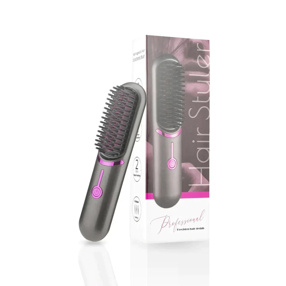Tima Brush - Cordless Rechargeable Straightening Brush