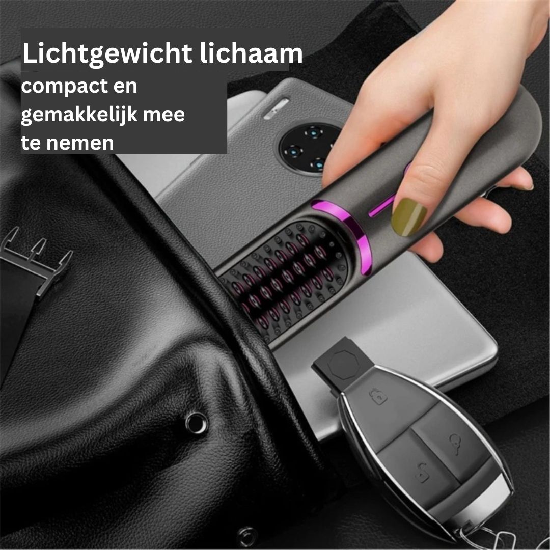 SleekStyle Brush - Professional 3-in-1 Heated Styling Brush