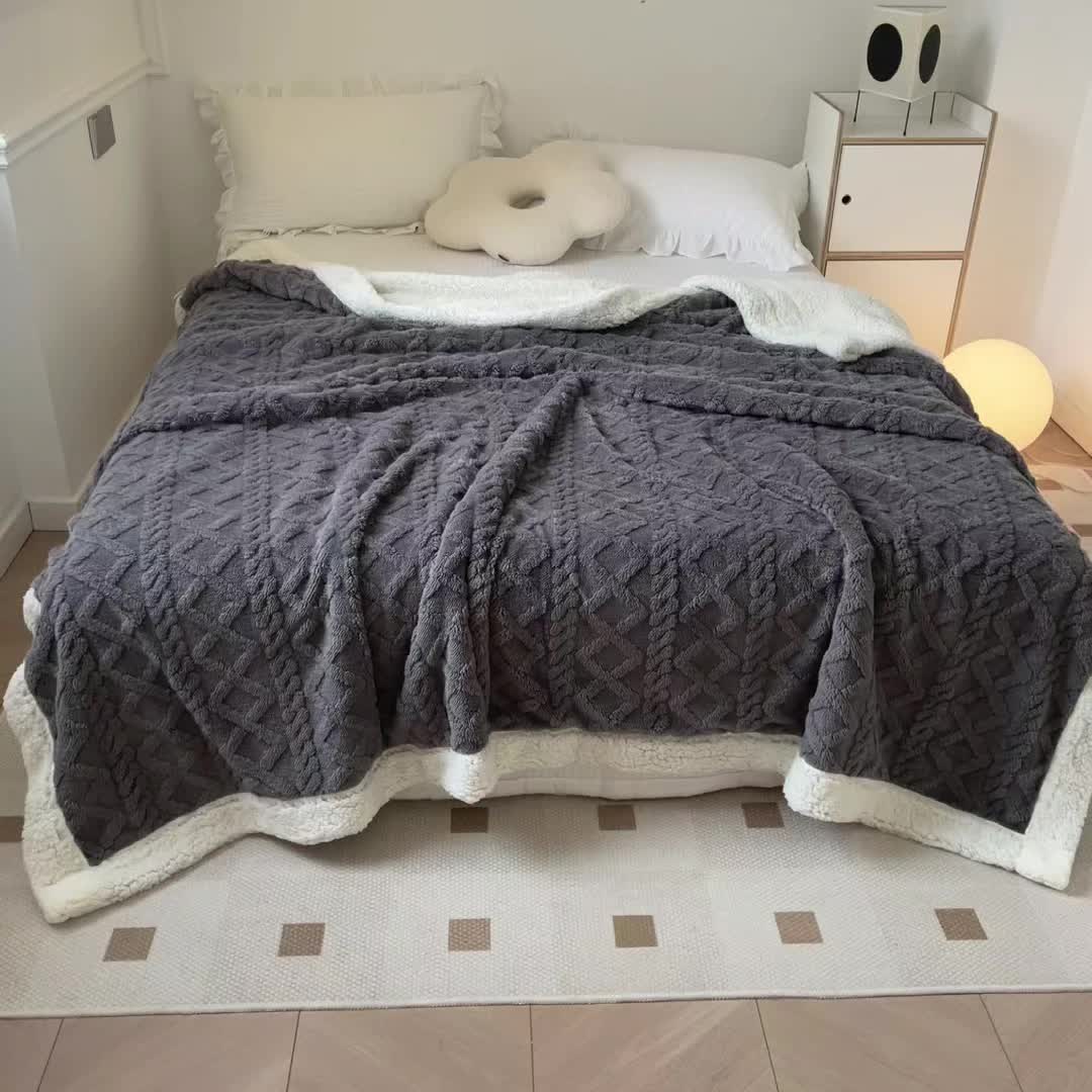 Weckfield - Soft Reversible Fleece Throw Blanket