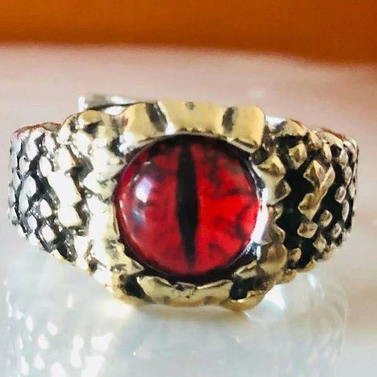 Damon - Adjustable Demon Eye Snake Ring