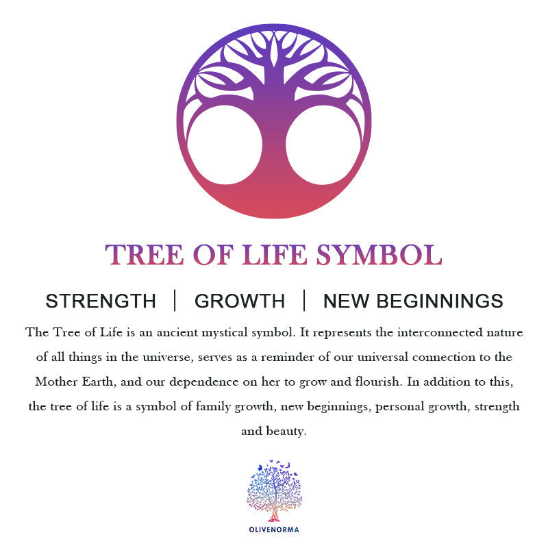 Elara Tree of Life Gemstone Necklace - Radiant Crystal Pendant