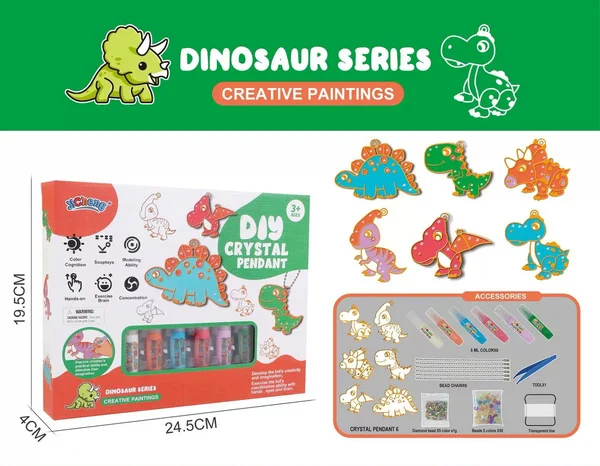 SparkleArt - DIY Glitter Keychain Painting Kit for Kids