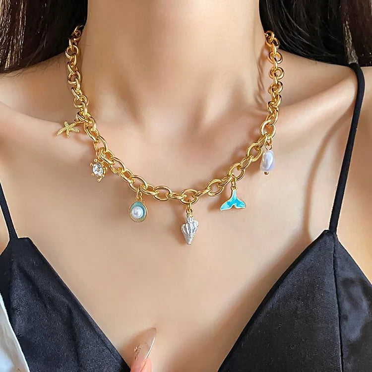 Naya Bohemian Shell Necklace - Effortless Beach-Ready Style
