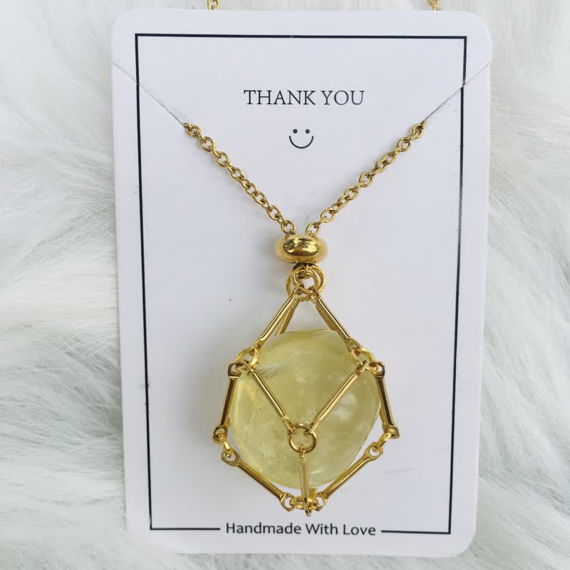 Iris - Elegant Natural Crystal Necklace
