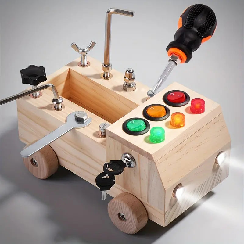 Divantree - Learn and Play Busy Board with Lights