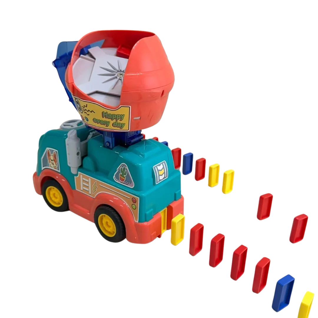 ColorDash Truck - Automatic Domino Laying Machine for Kids