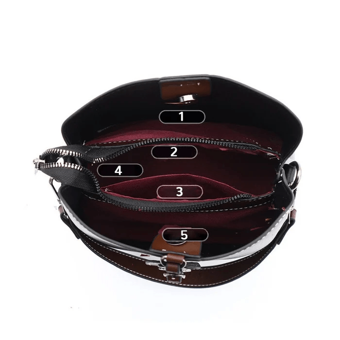 LuxeCarry - Elegant Leather Shoulder Bag with Plenty of Room