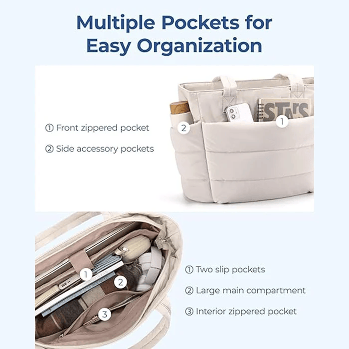 FlexiPuff Bag - Spacious and Modern Handbag