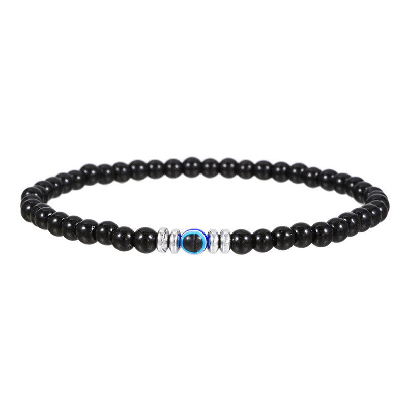 Thor - 4mm Natural Stone Evil Eye Bracelet for Men