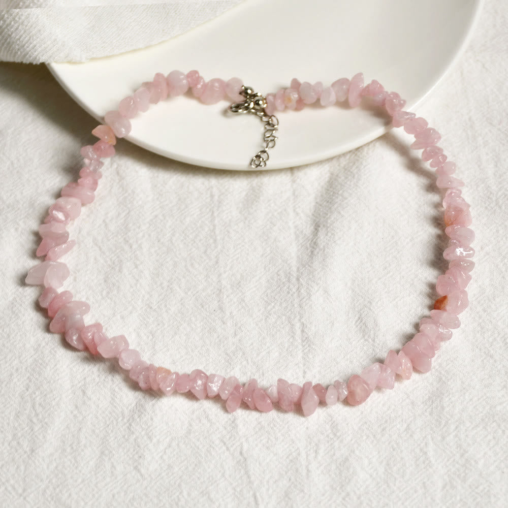 Welvora - Elegant Polished Crystal Necklace