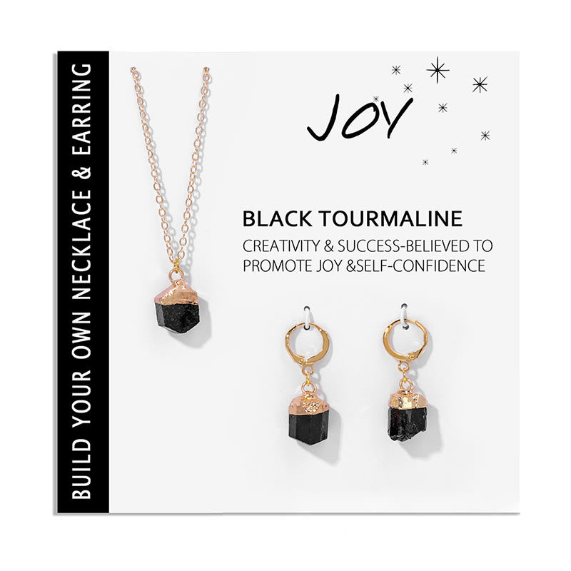 MoraVeil - Crystal Jewelry Set with Necklace and Earrings