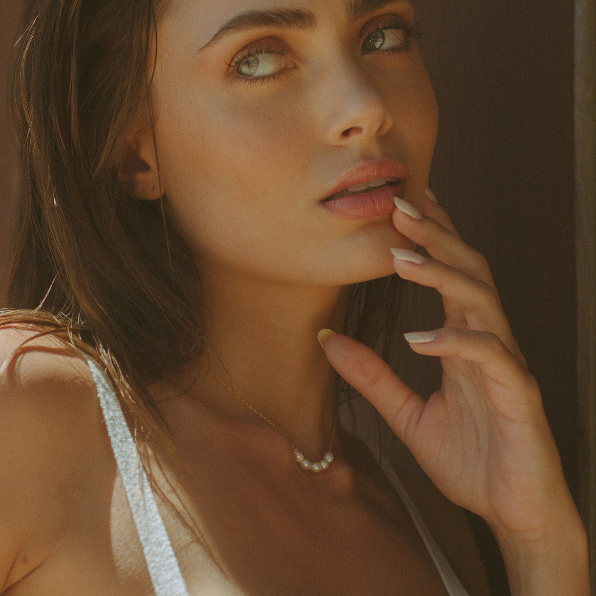 Celina Necklace - Freshwater Pearl Pendant Necklace