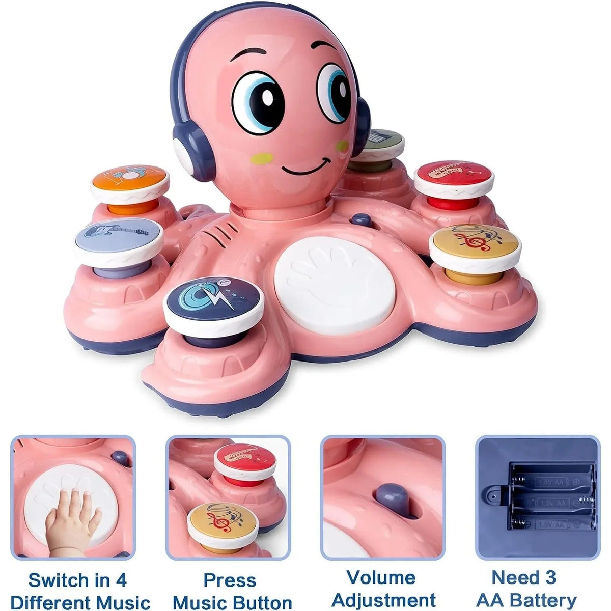 OctoJam - Interactive Musical Toy for Toddlers