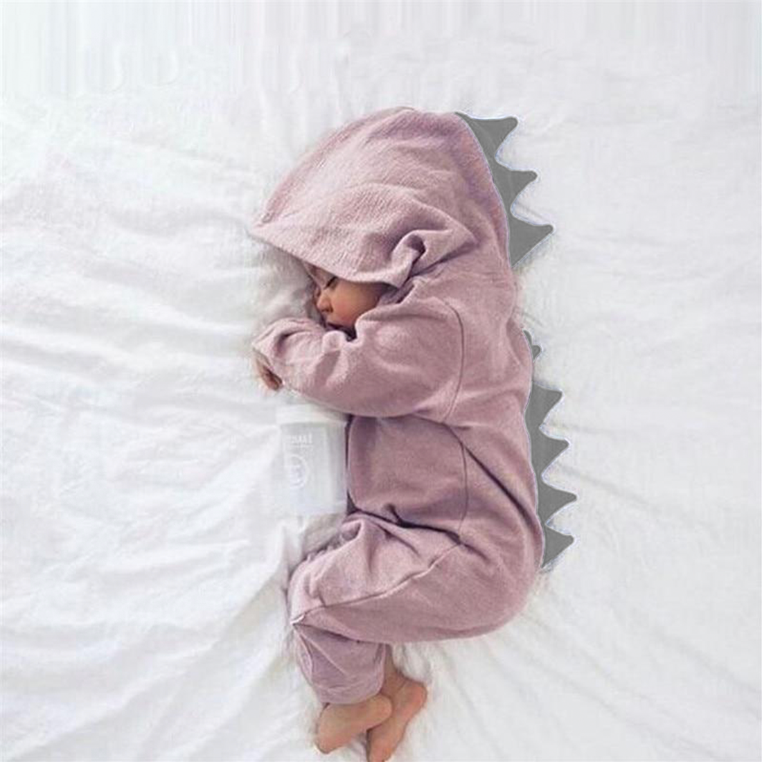 DinoDream - Cute Baby Romper with Hood