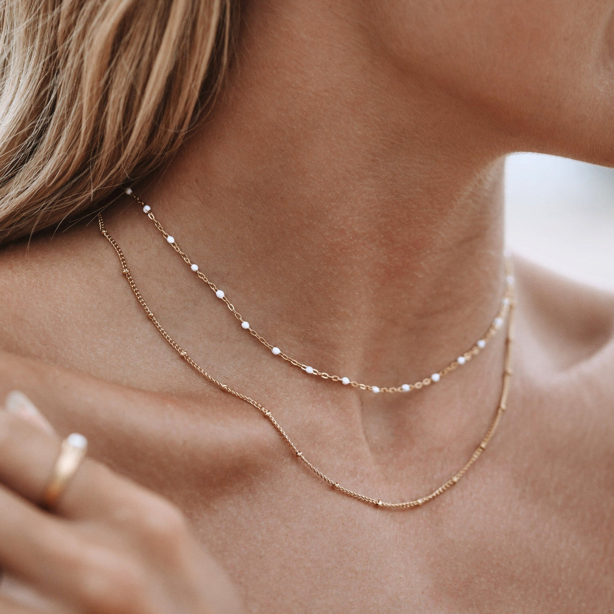 Cavelle - Elegant Double Beaded Choker