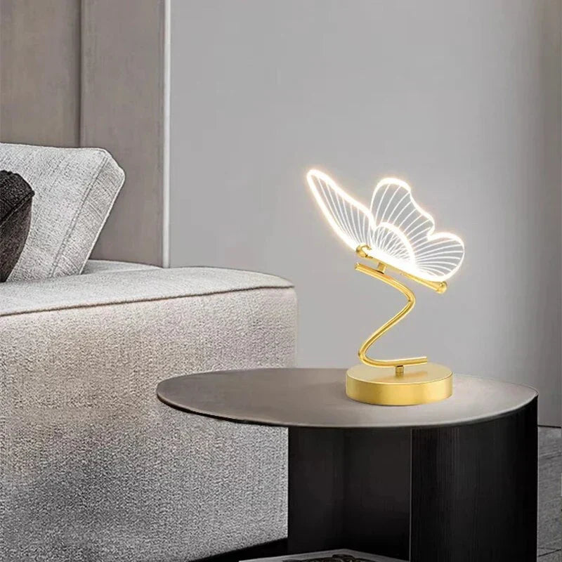 ButterflyLuxe - Elegant LED Table Lamp with Butterfly Design
