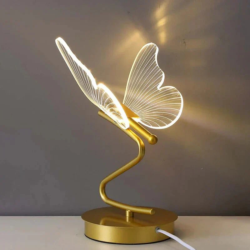 ButterflyLuxe - Elegant LED Table Lamp with Butterfly Design