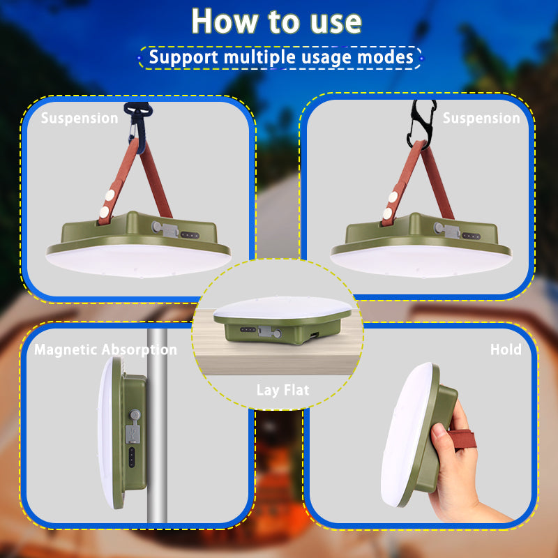 Dalbeam - Rechargeable LED Camping Lantern with Magnetic Mount