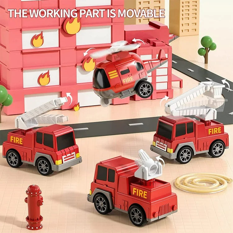FunCity Trucks - Light-Up Truck Playset with Sound Effects
