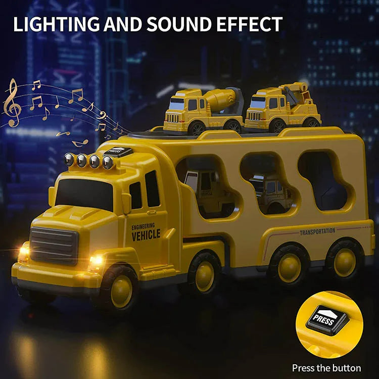 FunCity Trucks - Light-Up Truck Playset with Sound Effects