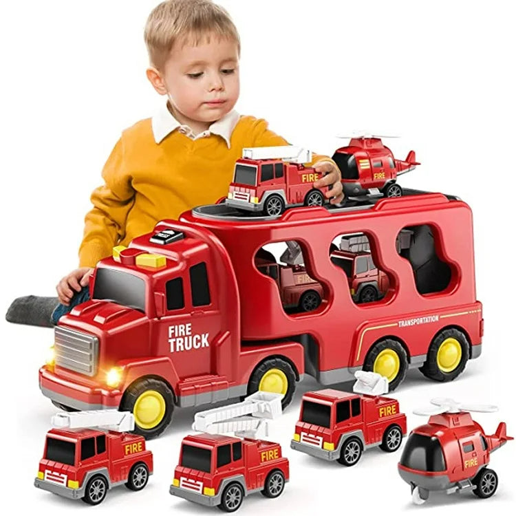 FunCity Trucks - Light-Up Truck Playset with Sound Effects