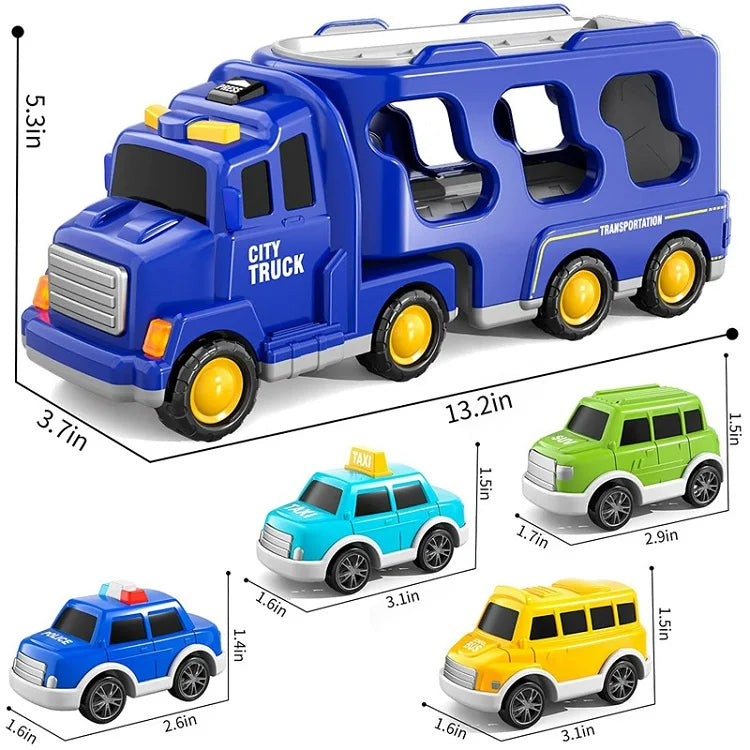 FunCity Trucks - Light-Up Truck Playset with Sound Effects