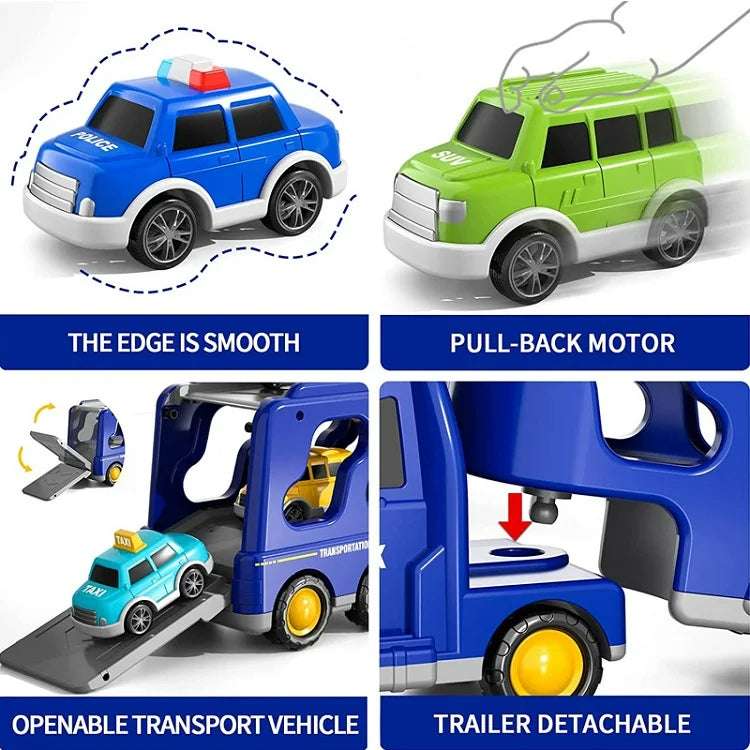 FunCity Trucks - Light-Up Truck Playset with Sound Effects