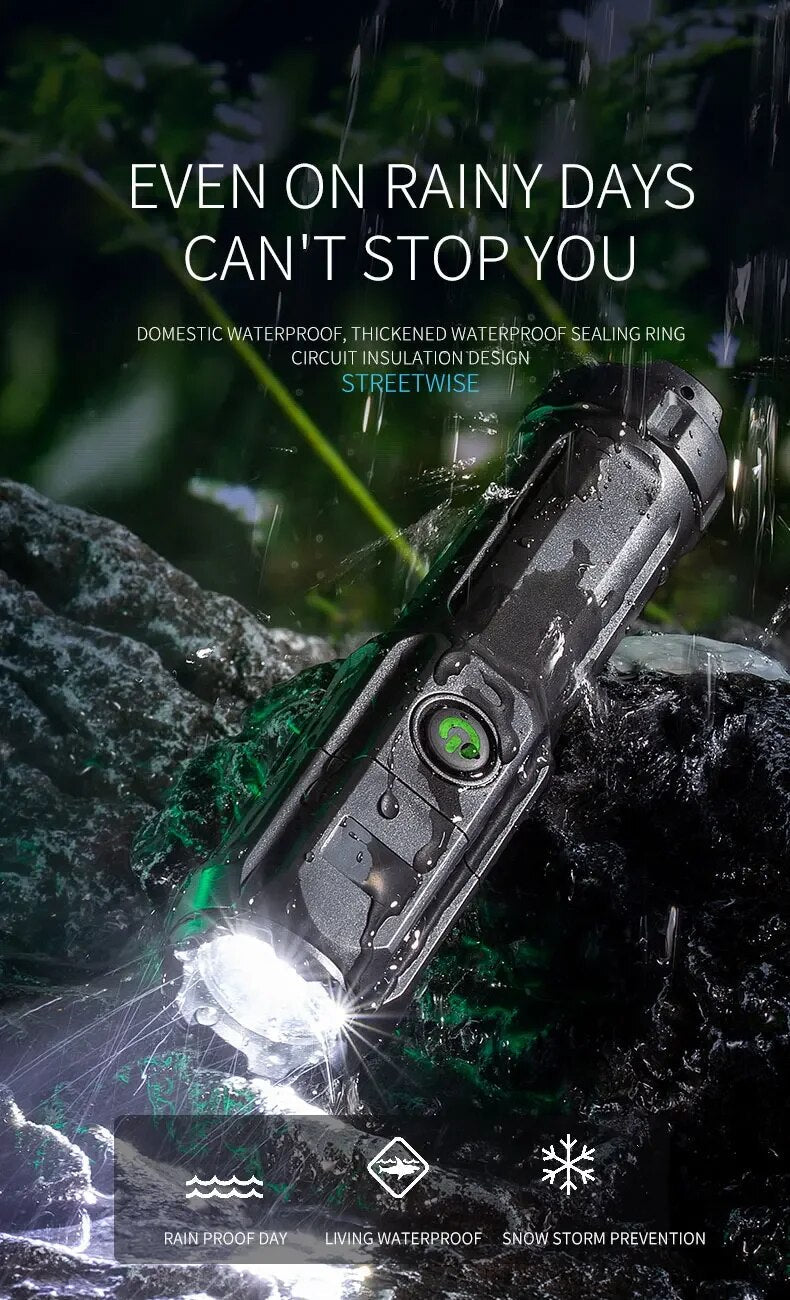 Evoltra - Rechargeable LED Flashlight with Zoom