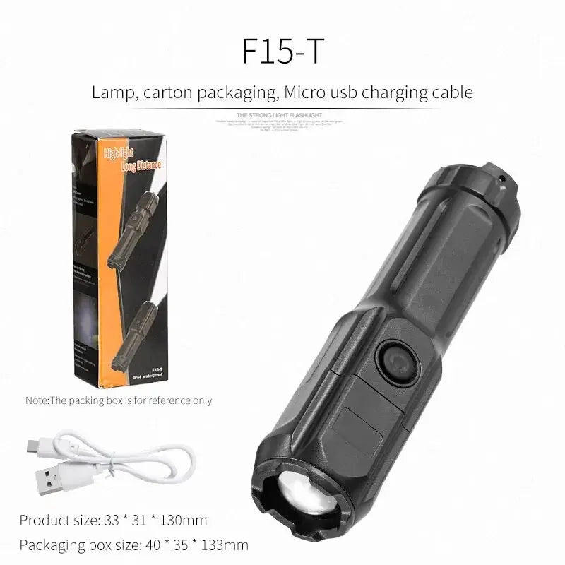 Evoltra - Rechargeable LED Flashlight with Zoom