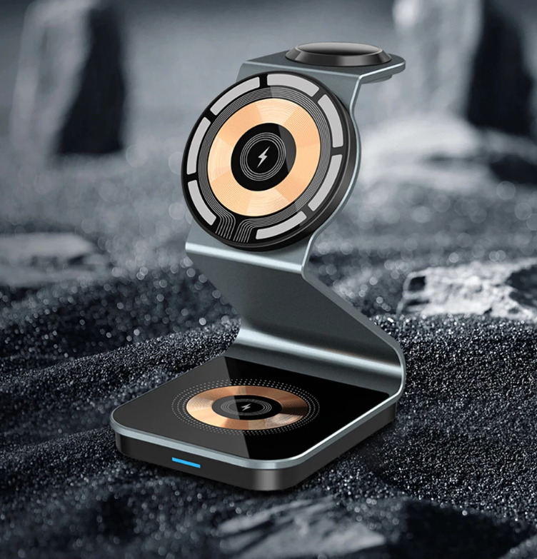 Chargy Pro - Magnetic 3-in-1 Wireless Charging Station