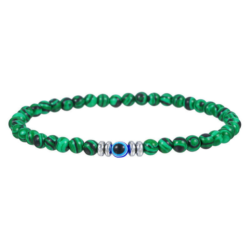 Thor - 4mm Natural Stone Evil Eye Bracelet for Men