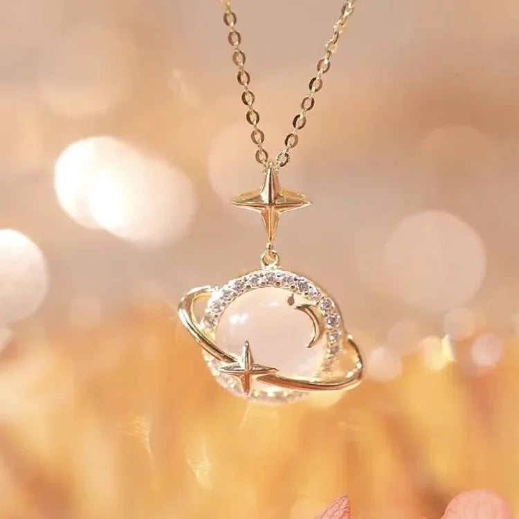 Galestria - Gold Planet Necklace