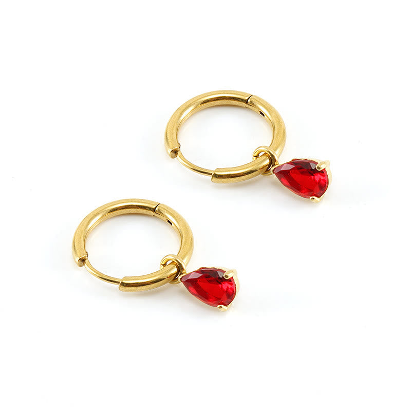 Ilvara - Elegant Garnet Birthstone Jewelry Set